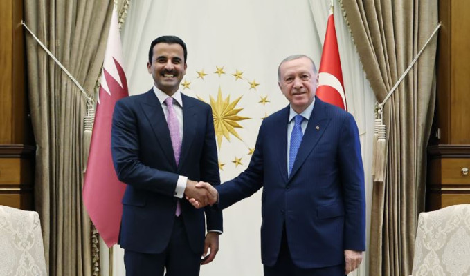 Erdoğan, Al Sani ile bir araya geldi