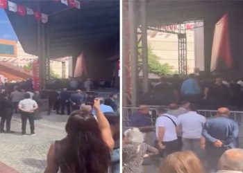 CHP’de iç kavga: Kongrede delegeler yumruk yumruğa geldi