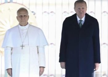 Papa 14. Leo Beştepe’de! Erdoğan: Papa’nın ilk ziyaretini Türkiye’ye yapması anlamlı