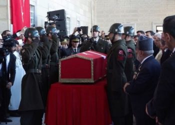 Şehit Pilot Yarbay Gökhan Korkmaz son yolculuğuna uğurlandı